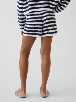 Kids Crochet Stripe Easy Shorts