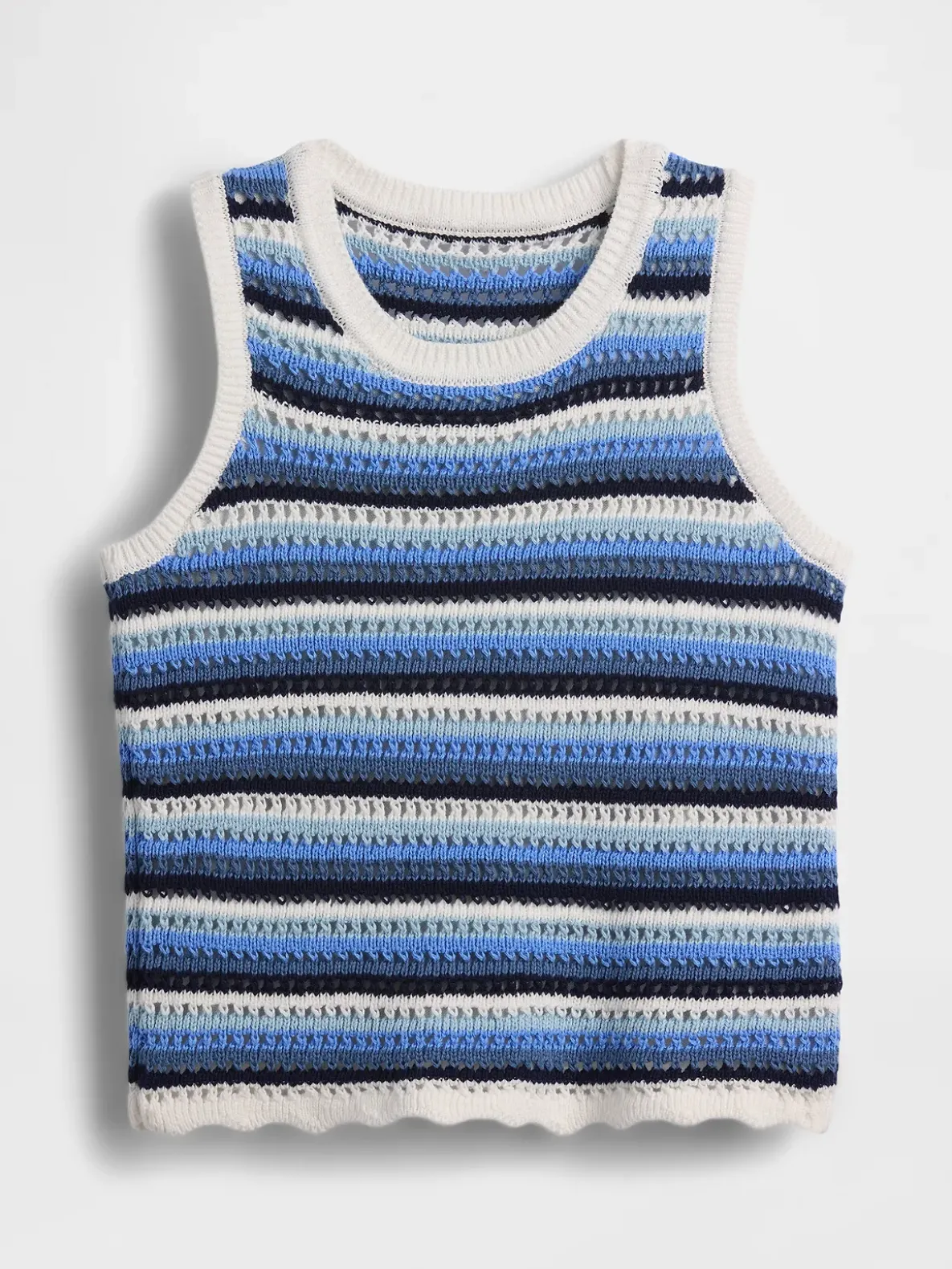 Kids Crochet Stripe Tank Top