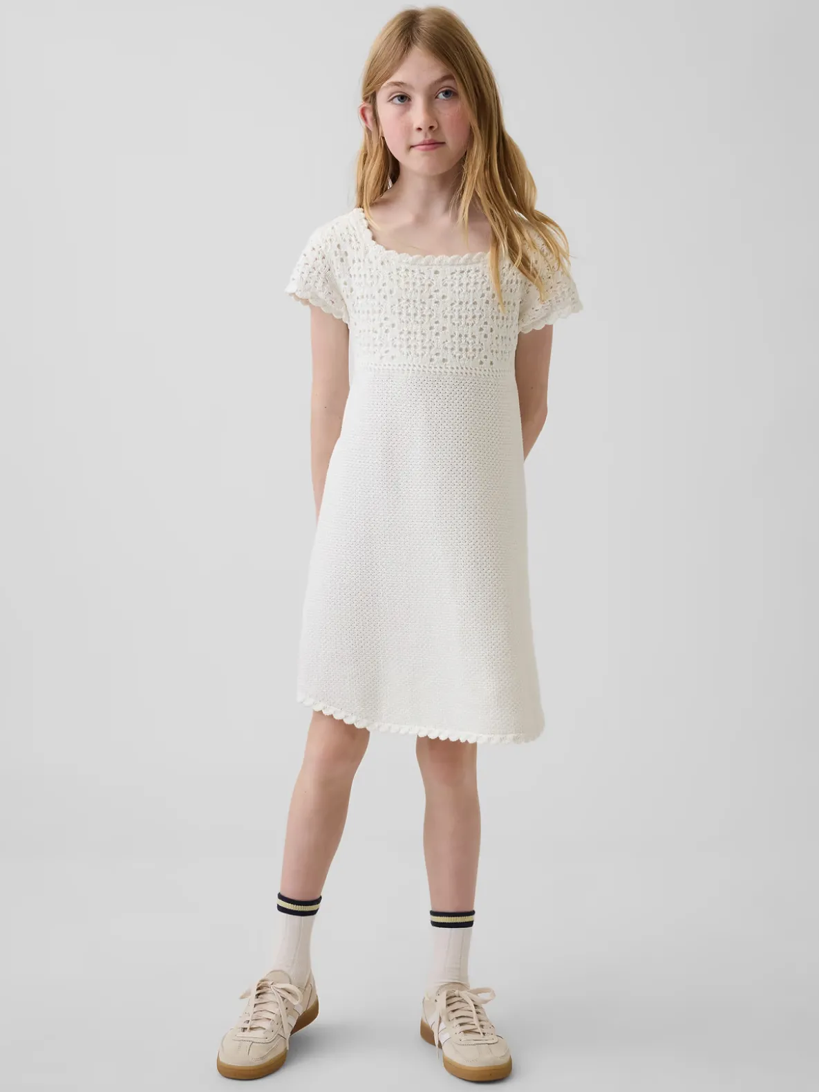 Kids Crochet Sweater Dress