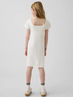 Kids Crochet Sweater Dress