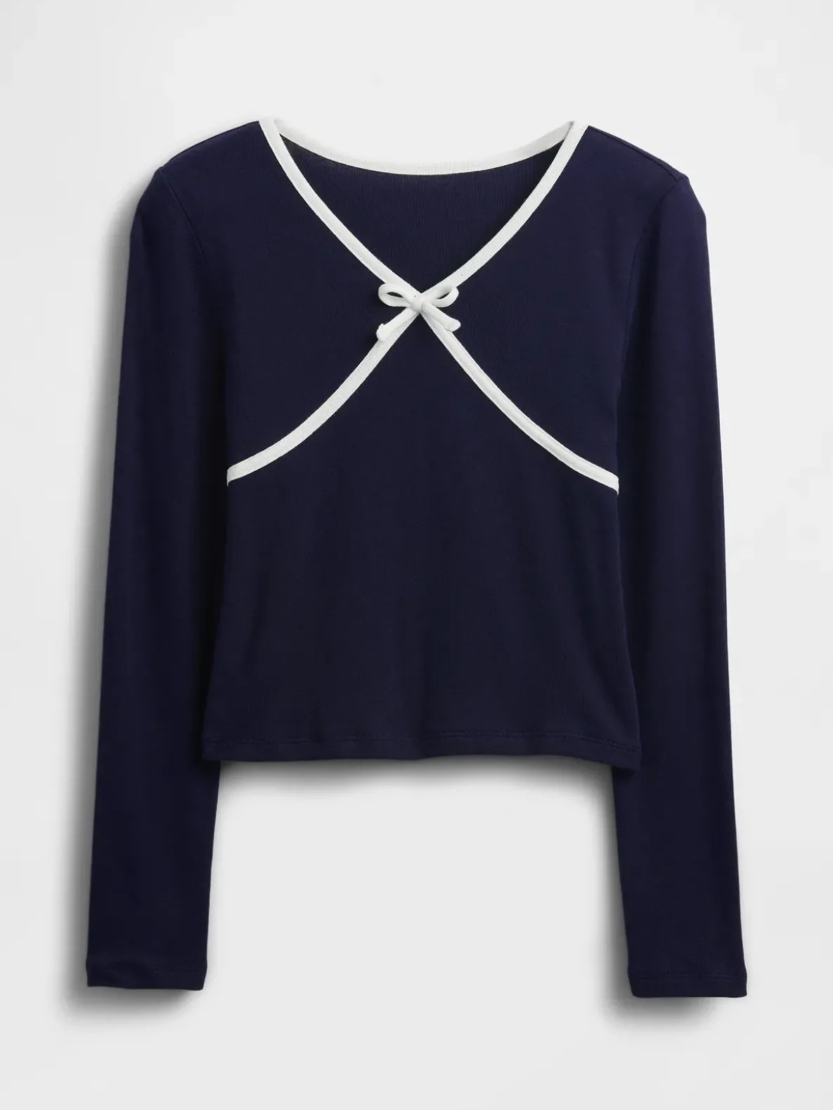 Kids Cross Front Bow T-Shirt
