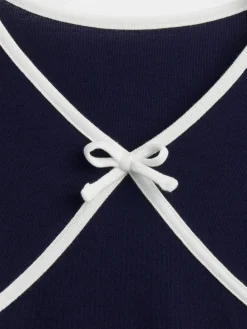 Kids Cross Front Bow T-Shirt