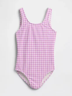 Kids Cross-Back One-Piece Swimsuit