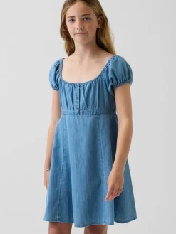 Kids Denim Babydoll Dress