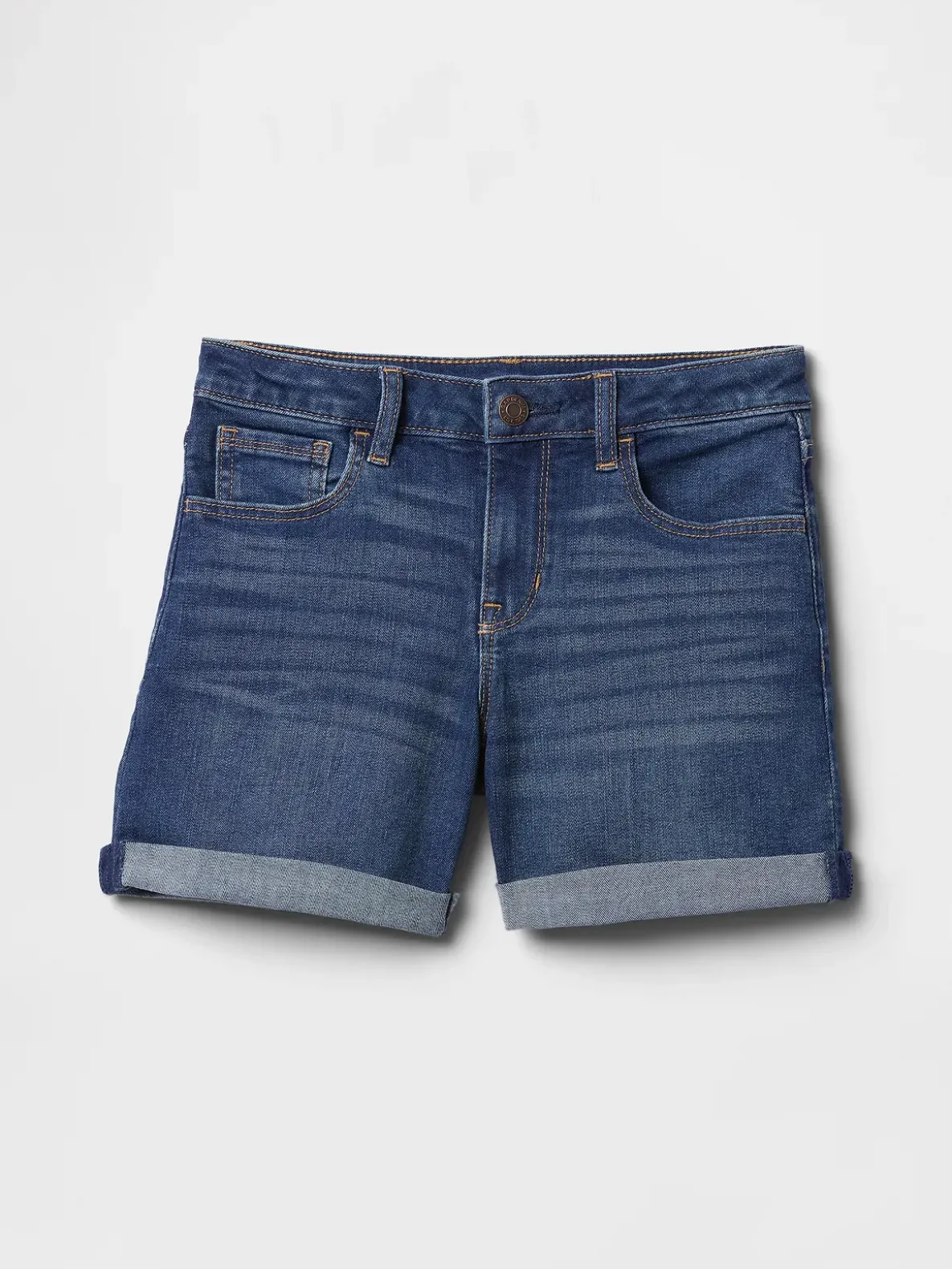 Kids Denim Midi Shorts