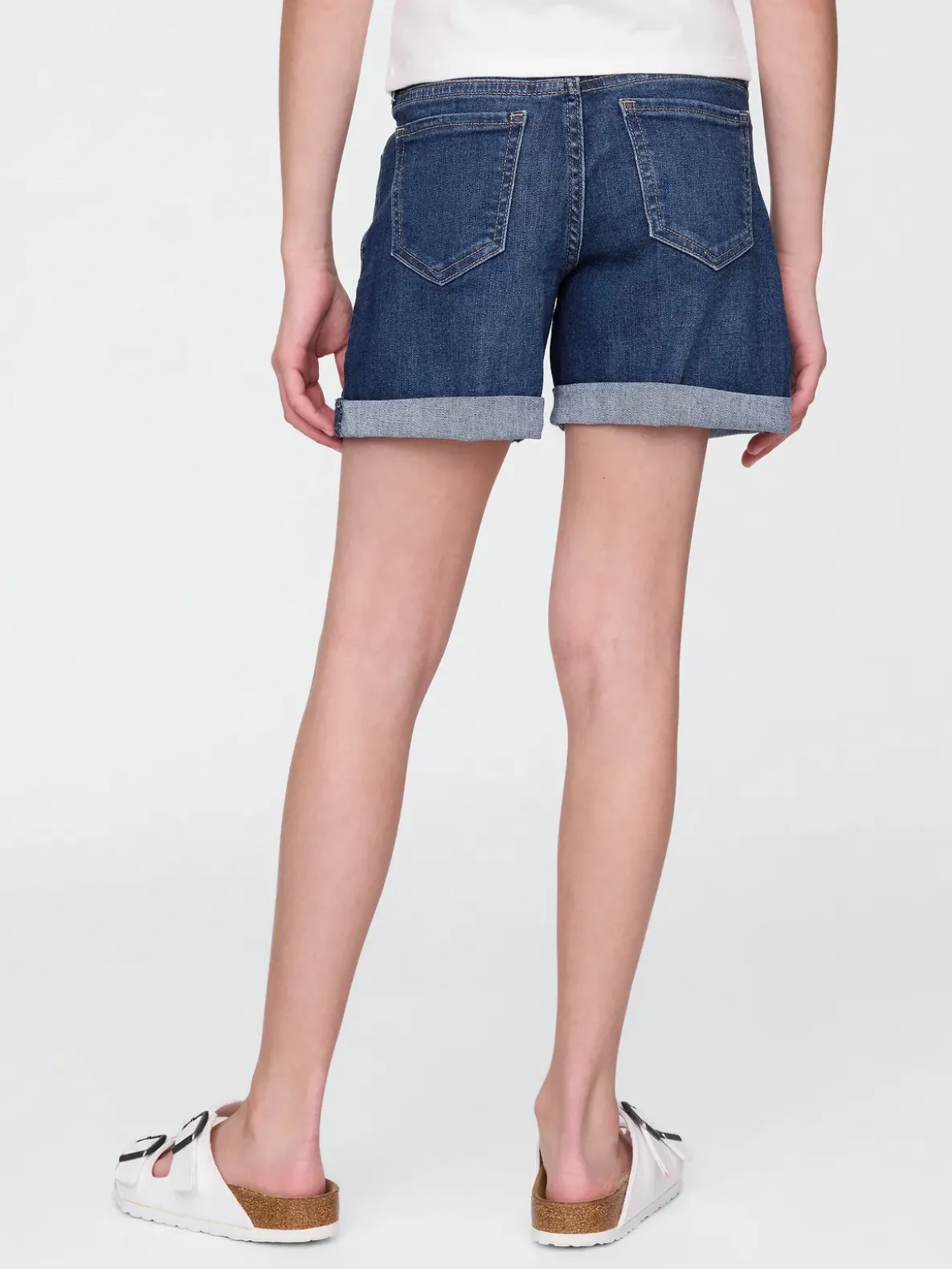 Kids Denim Midi Shorts