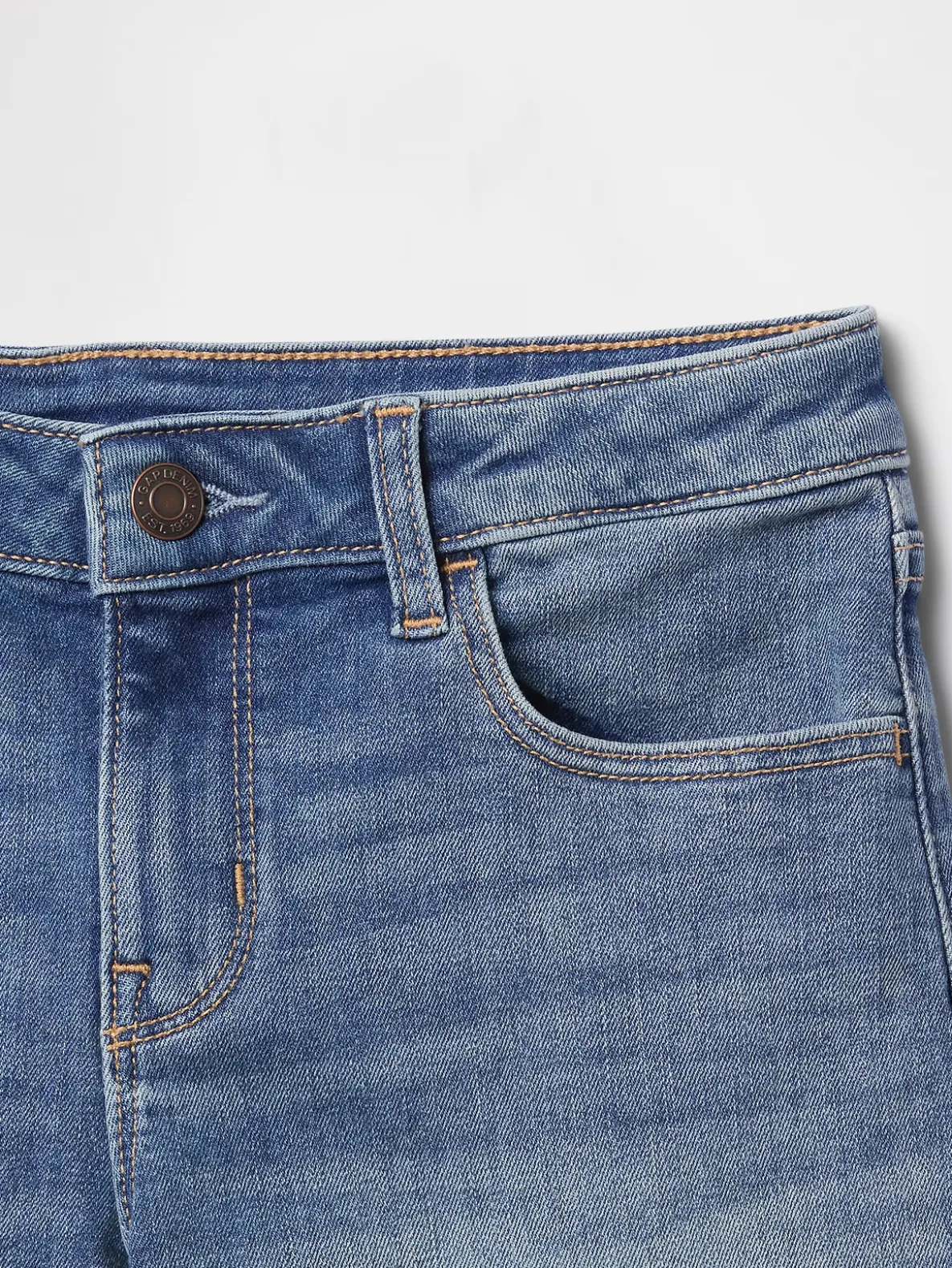 Kids Denim Midi Shorts
