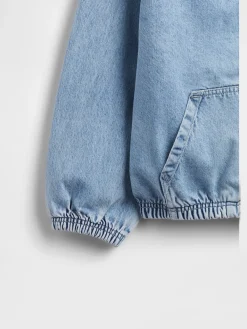 Kids Denim Relaxed Hooded Jacket