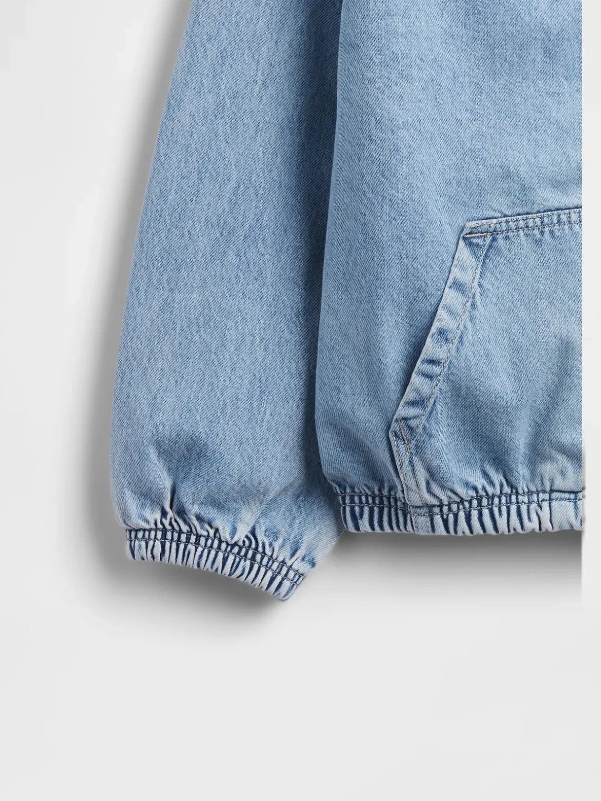 Kids Denim Relaxed Hooded Jacket