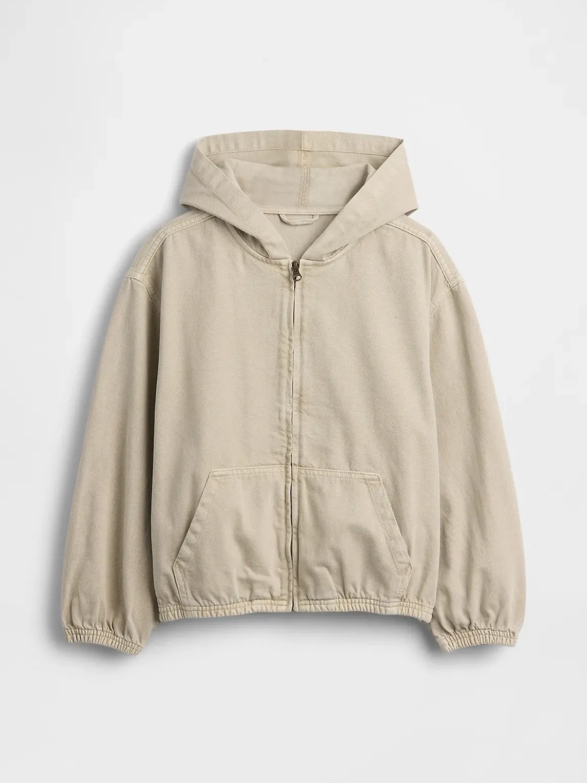 Kids Denim Relaxed Hooded Jacket