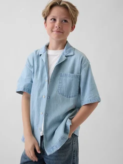 Kids Denim Relaxed Shirt