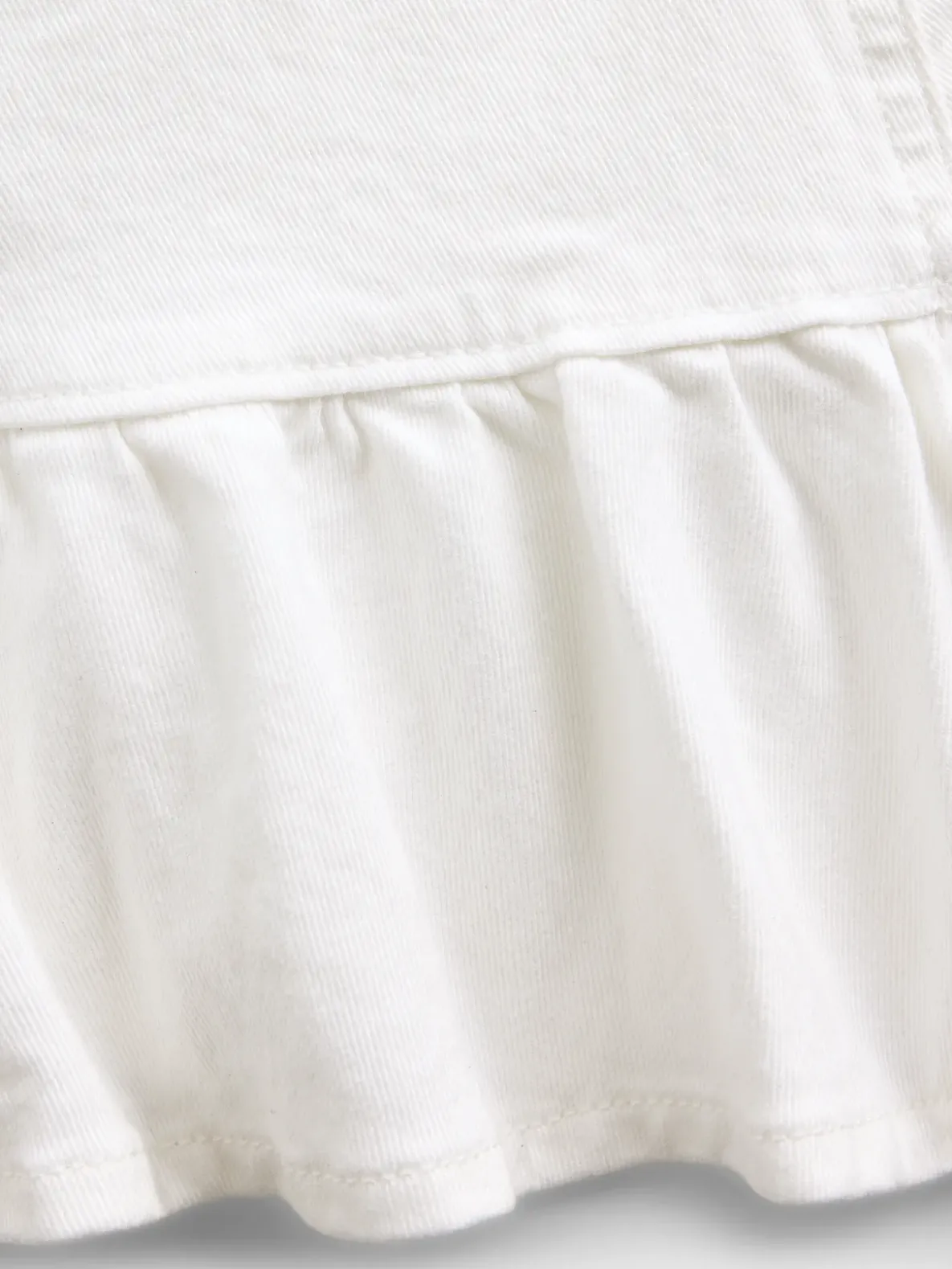 Kids Denim Ruffle Mini Skirt