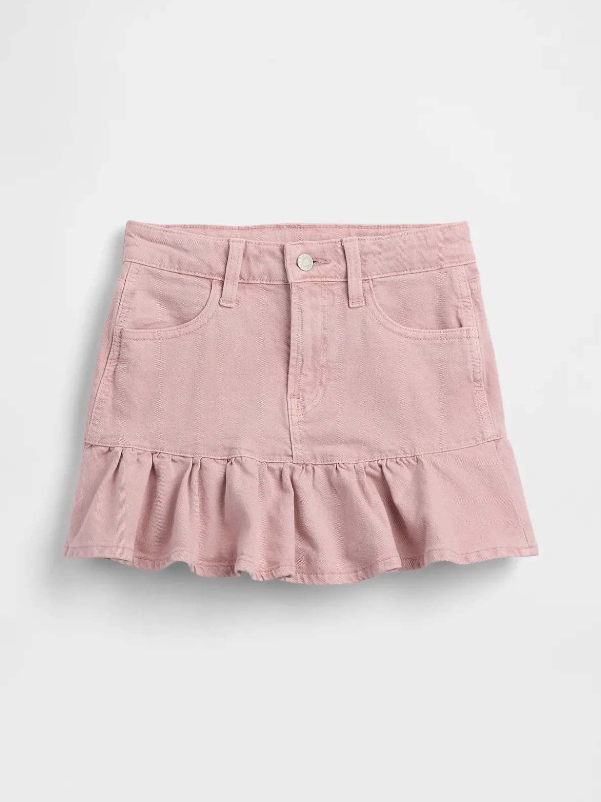 Kids Denim Ruffle Skirt