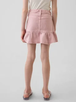 Kids Denim Ruffle Skirt