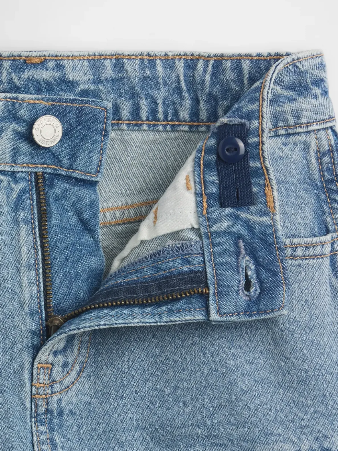 Kids Denim Ruffle Skirt
