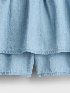 Kids Denim Tiered Skort