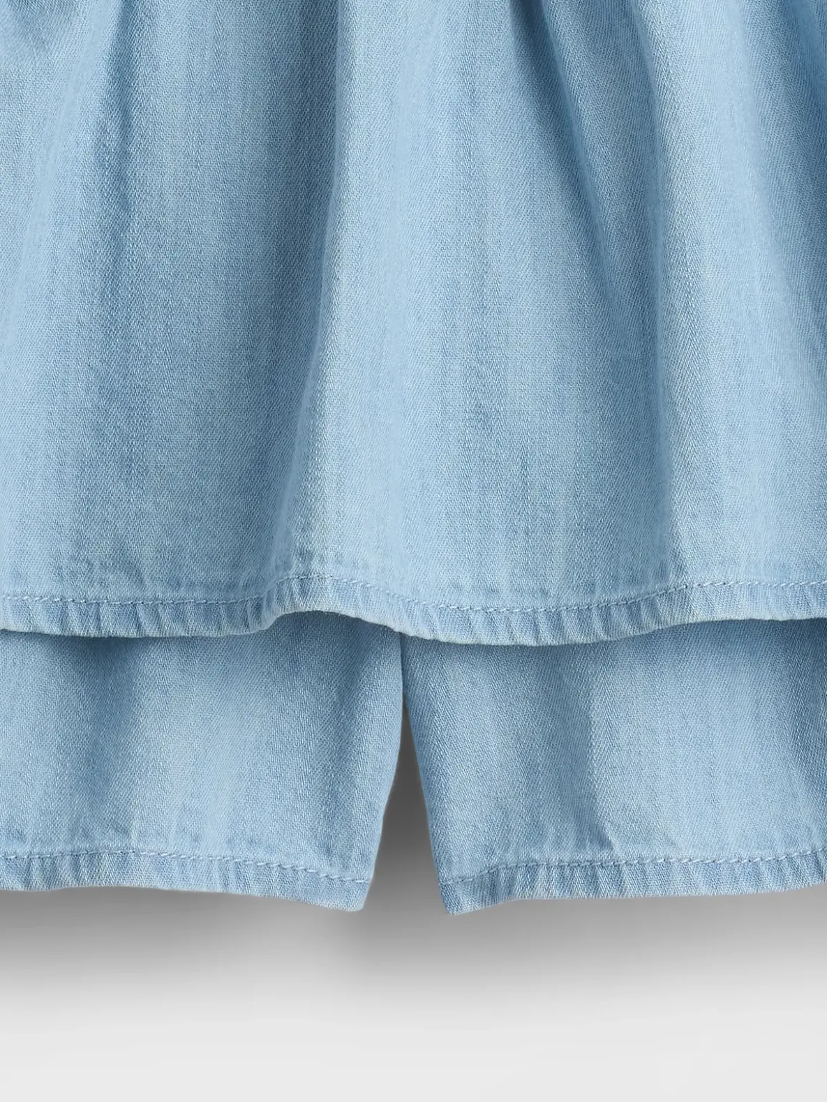 Kids Denim Tiered Skort