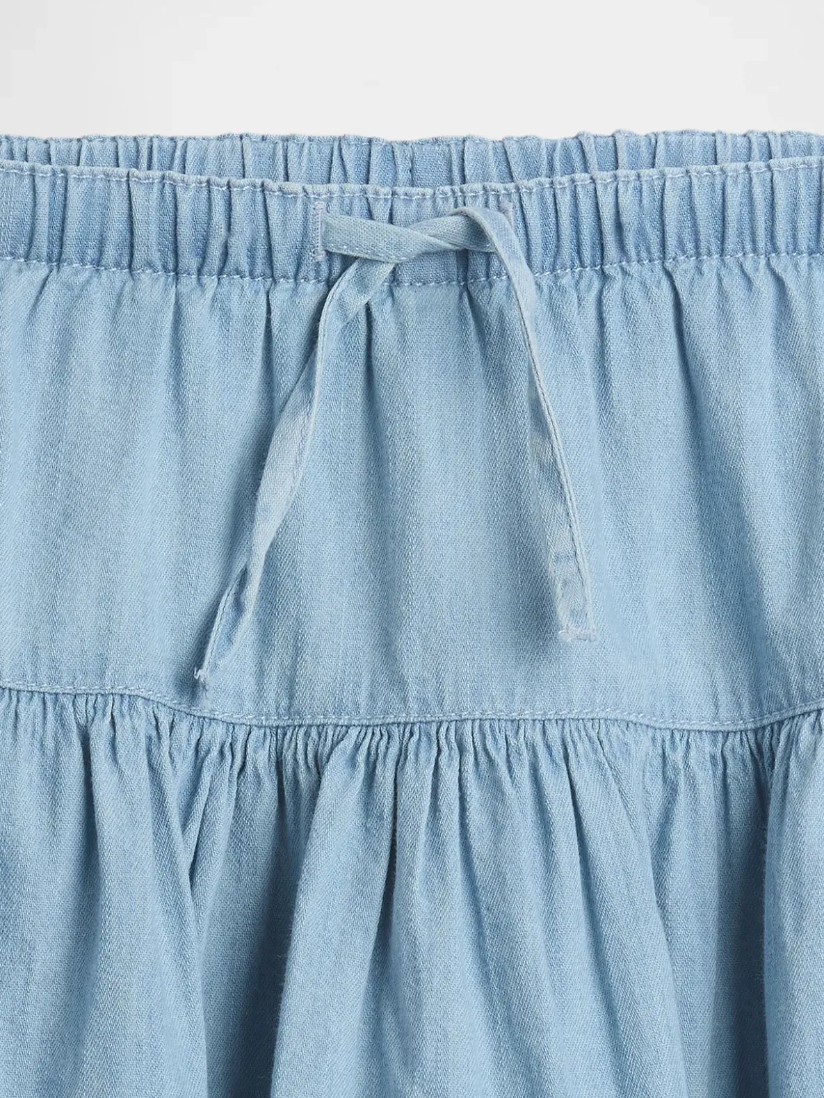 Kids Denim Tiered Skort