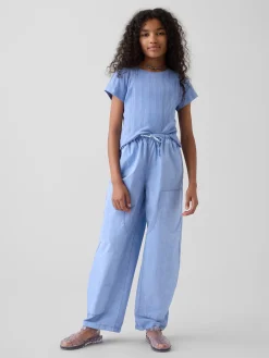 Kids Easy Double-Knee Barrel Pants