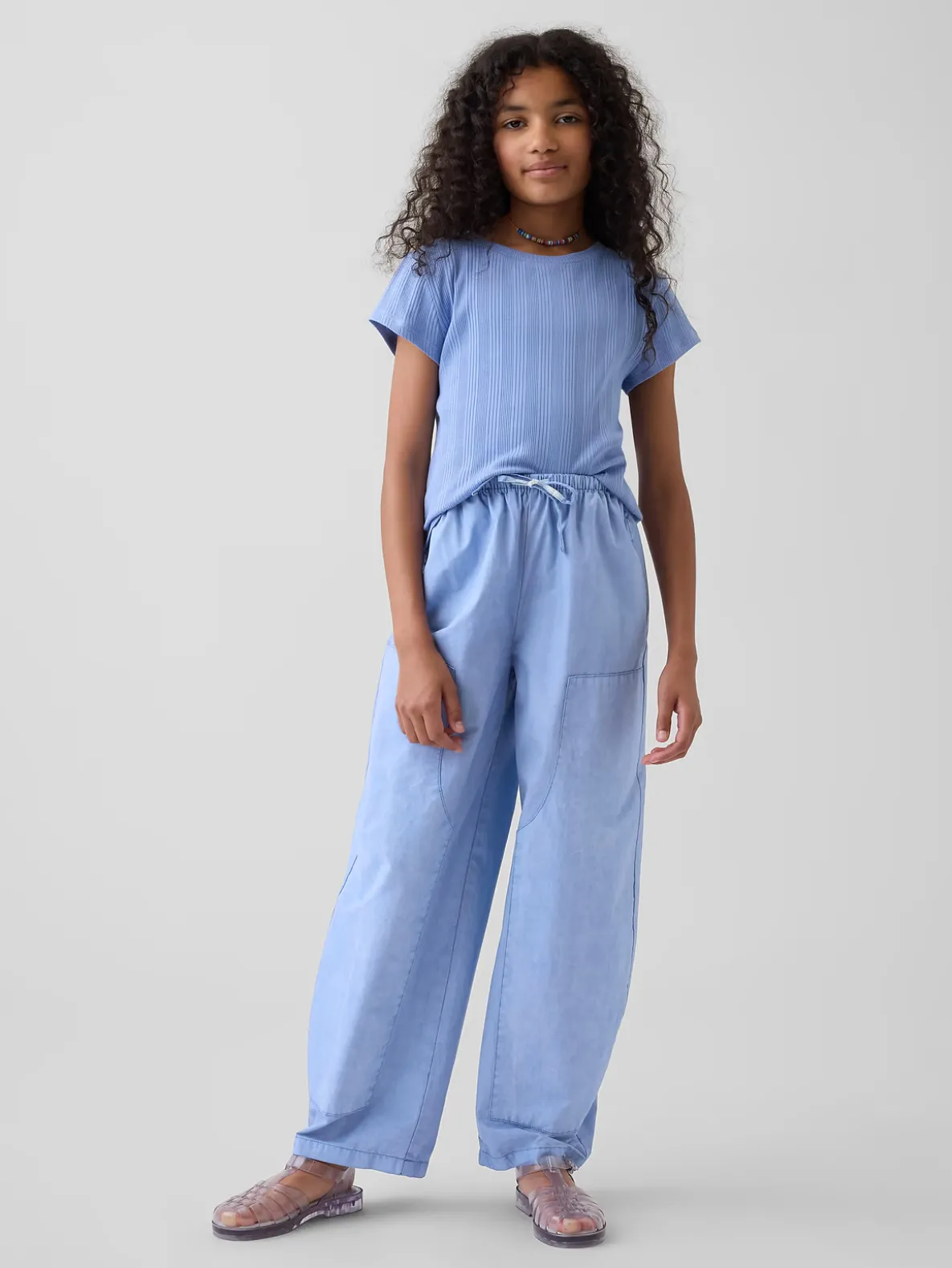 Kids Easy Double-Knee Barrel Pants