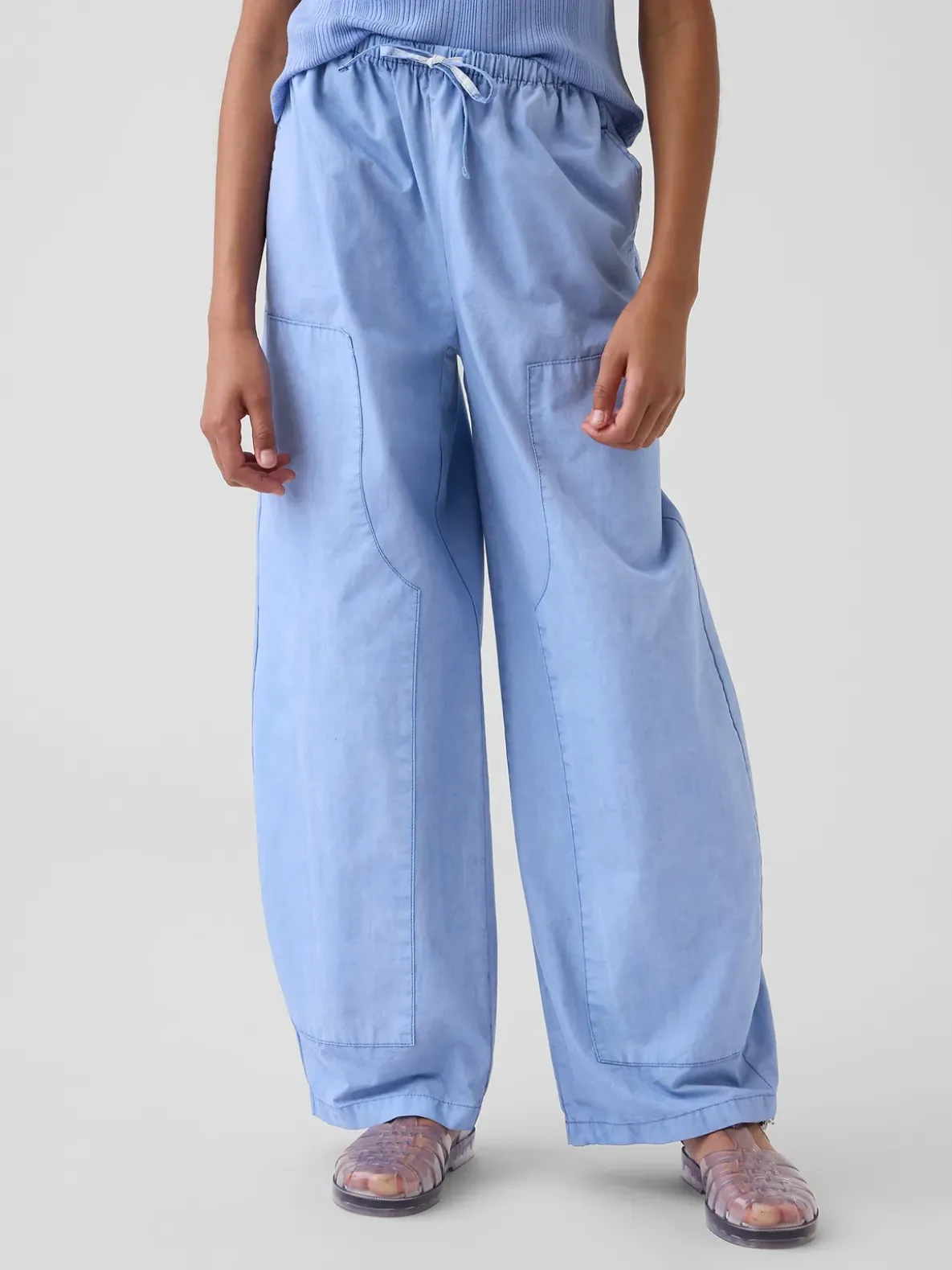 Kids Easy Double-Knee Barrel Pants