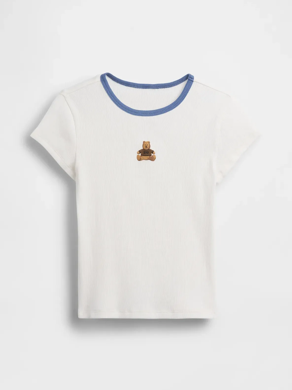 Kids Embroidered Rib T-Shirt