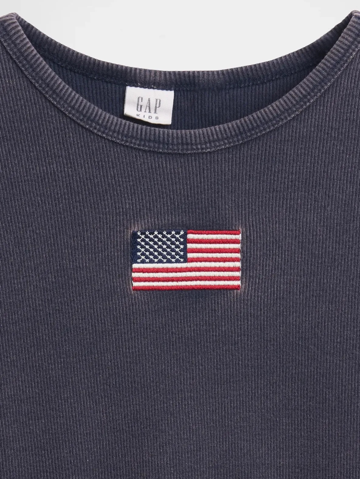 Kids Embroidered Rib T-Shirt