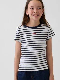 Kids Embroidered Rib T-Shirt