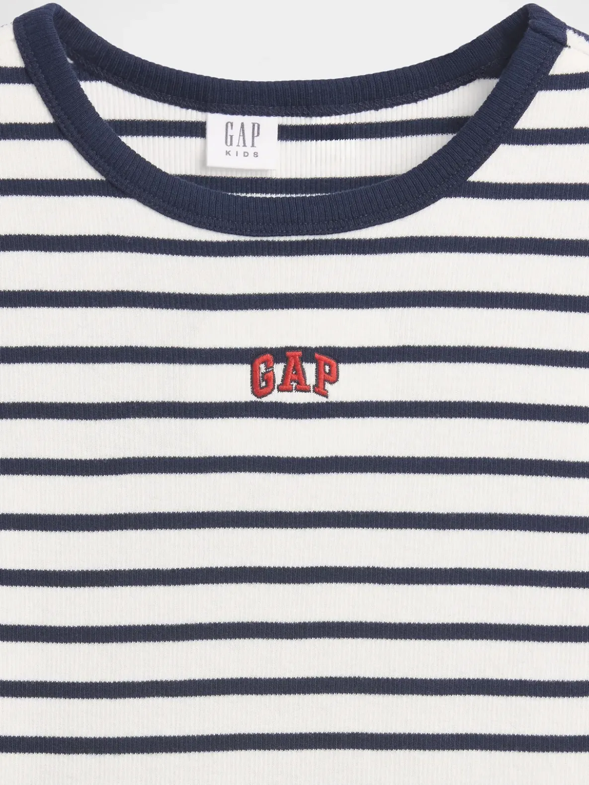 Kids Embroidered Rib T-Shirt