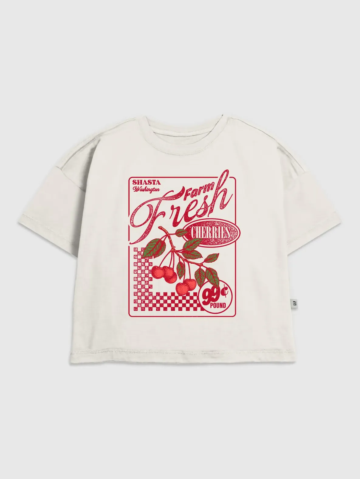 Kids Farm Fresh Cherries Graphic T-Shirt