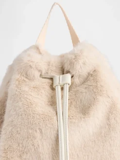 Kids Faux Fur Backpack