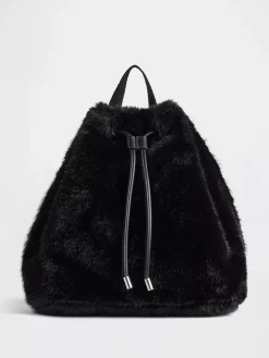 Kids Faux Fur Backpack