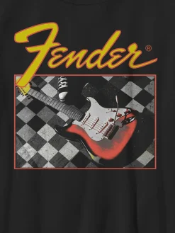 Kids Fender Checkered Guitar Tee
