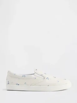 Kids Floral Slip-On Sneakers