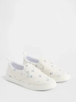 Kids Floral Slip-On Sneakers
