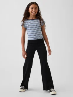Kids Foldover Flare Leggings