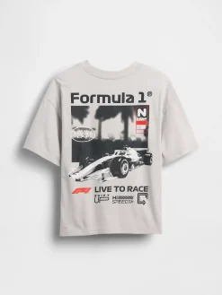 Kids Formula 1 Oversized Graphic T-Shirt