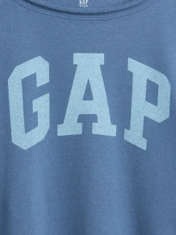Kids French Terry Wide-Neck Logo Sweatshirt