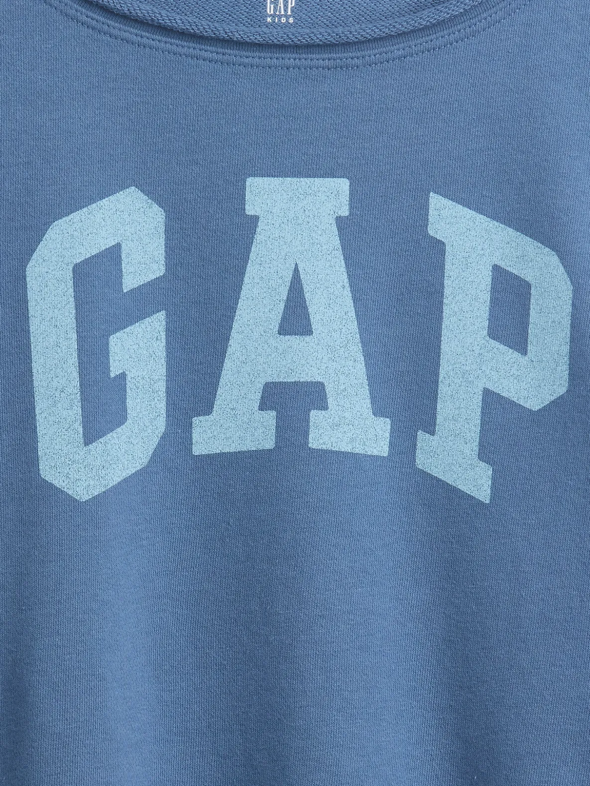 Kids French Terry Wide-Neck Logo Sweatshirt