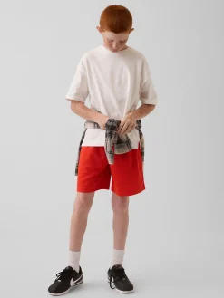 Kids GapFit 6" Recycled Mesh Easy Shorts