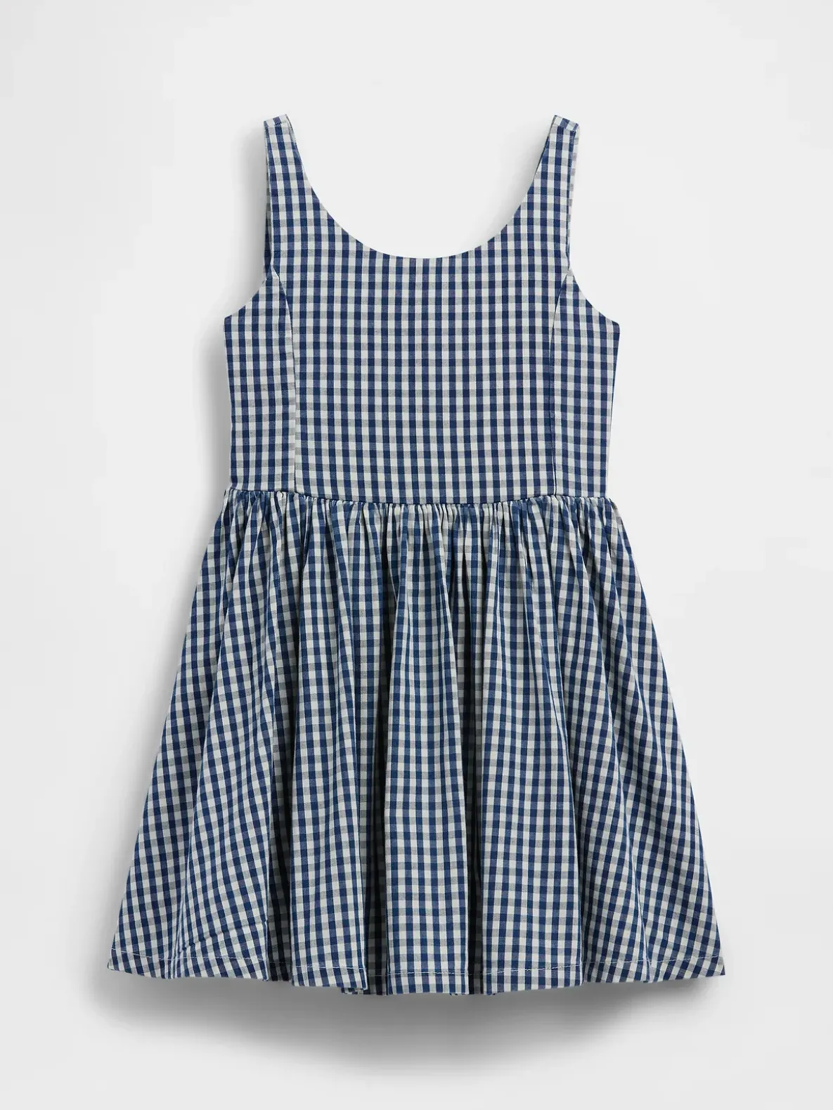 Kids Gingham Denim Dress