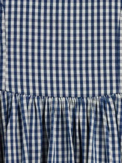 Kids Gingham Denim Dress