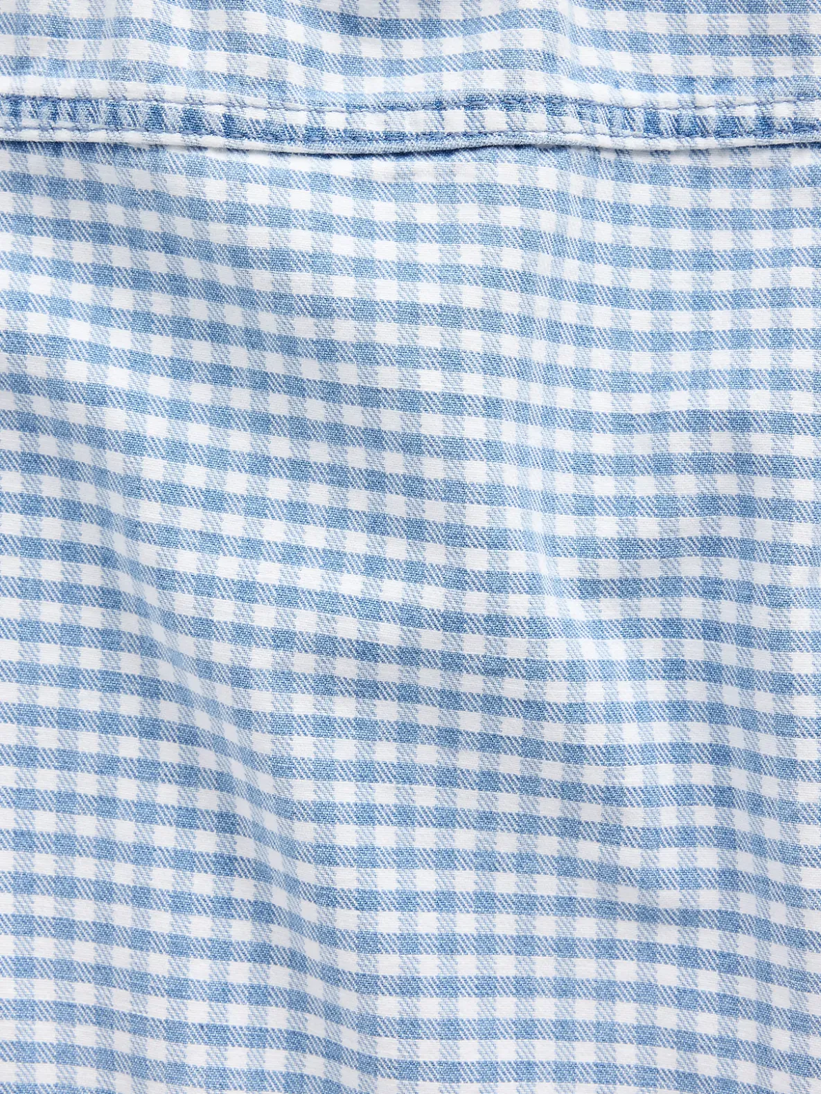 Kids Gingham Denim Shell Tank Top