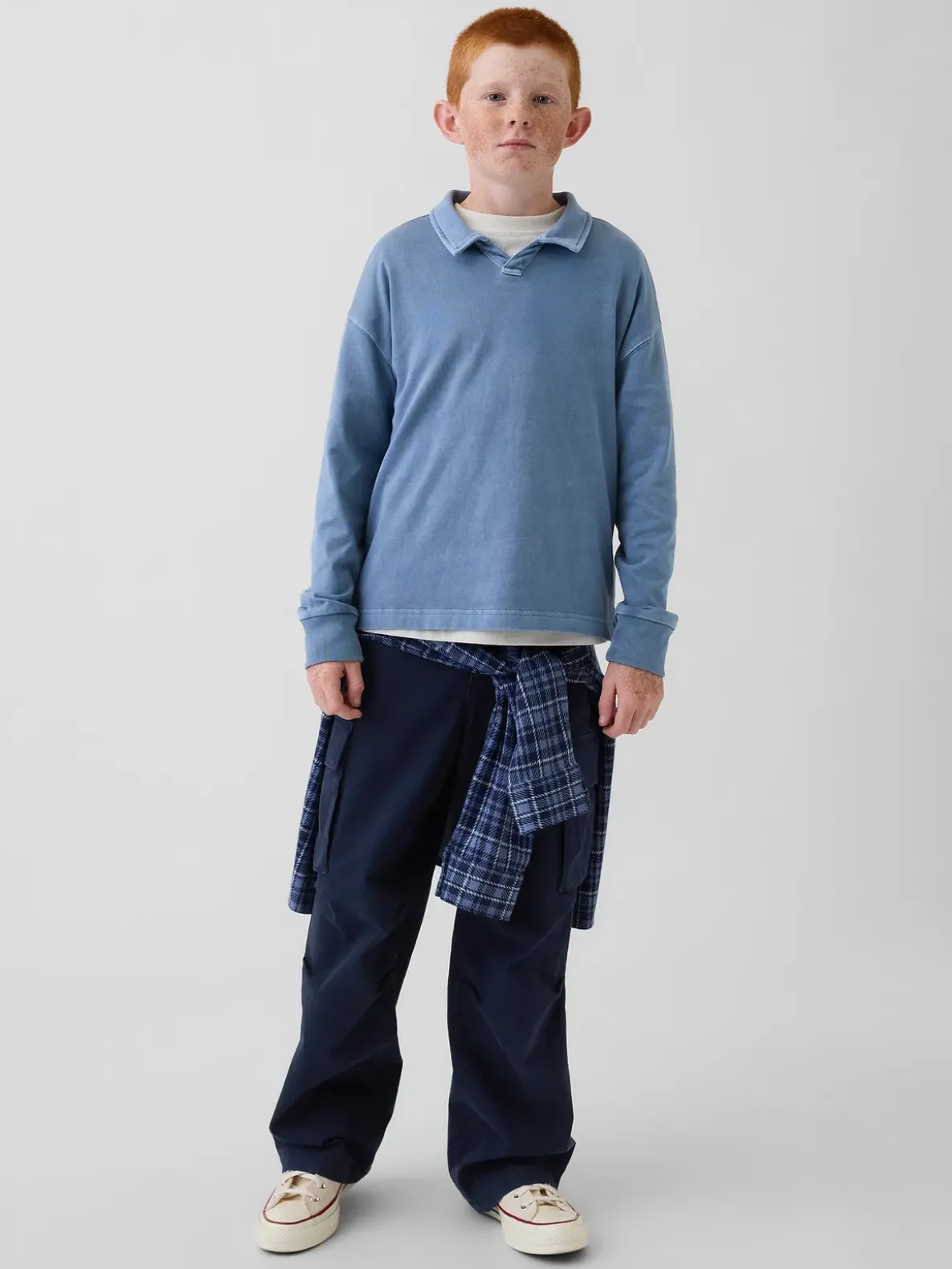 Kids Heavyweight Relaxed Polo Shirt