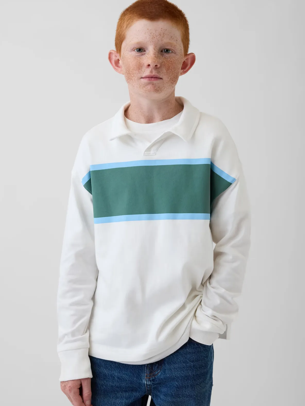 Kids Heavyweight Relaxed Polo Shirt