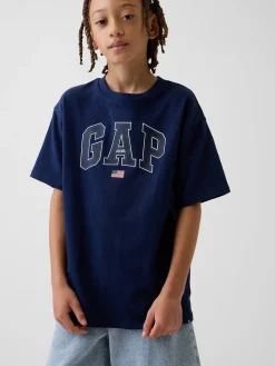 Kids Heavyweight Relaxed Gap Logo T-Shirt