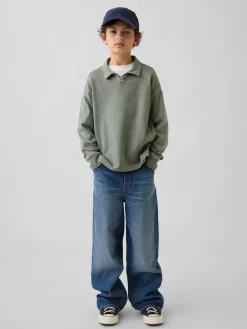 Kids Heavyweight Relaxed Polo Shirt