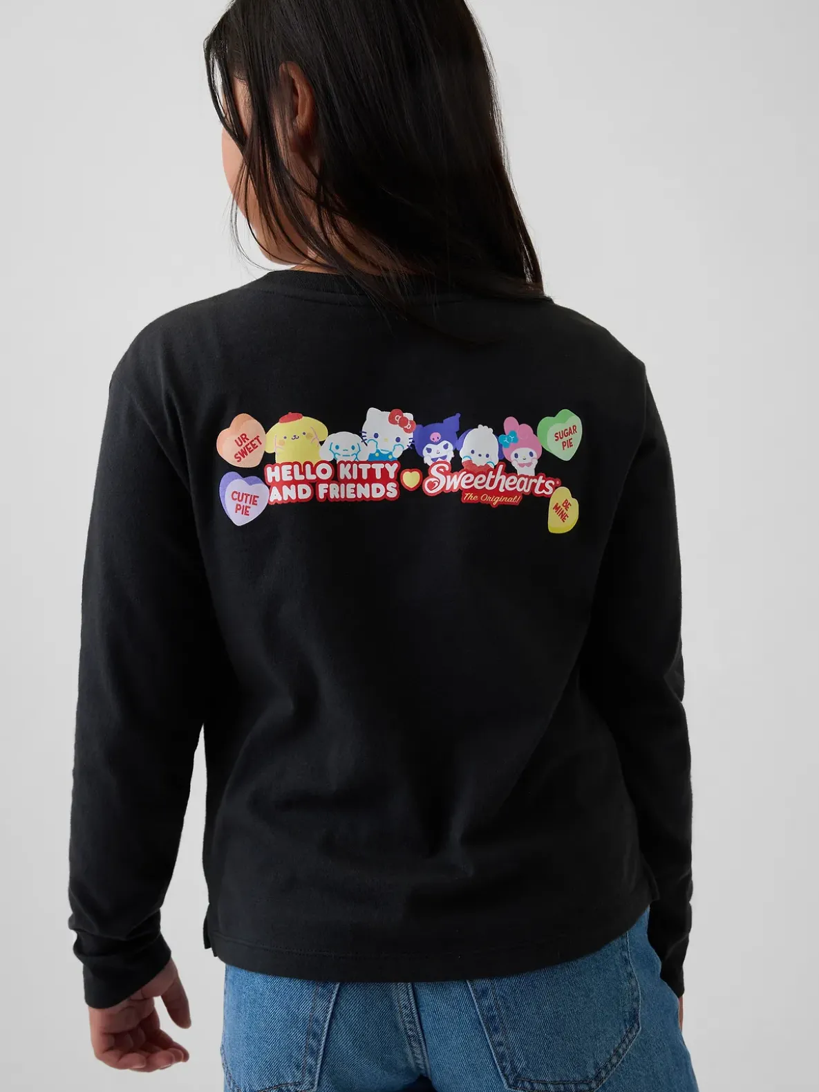 Kids Hello Kitty Oversized Graphic T-Shirt
