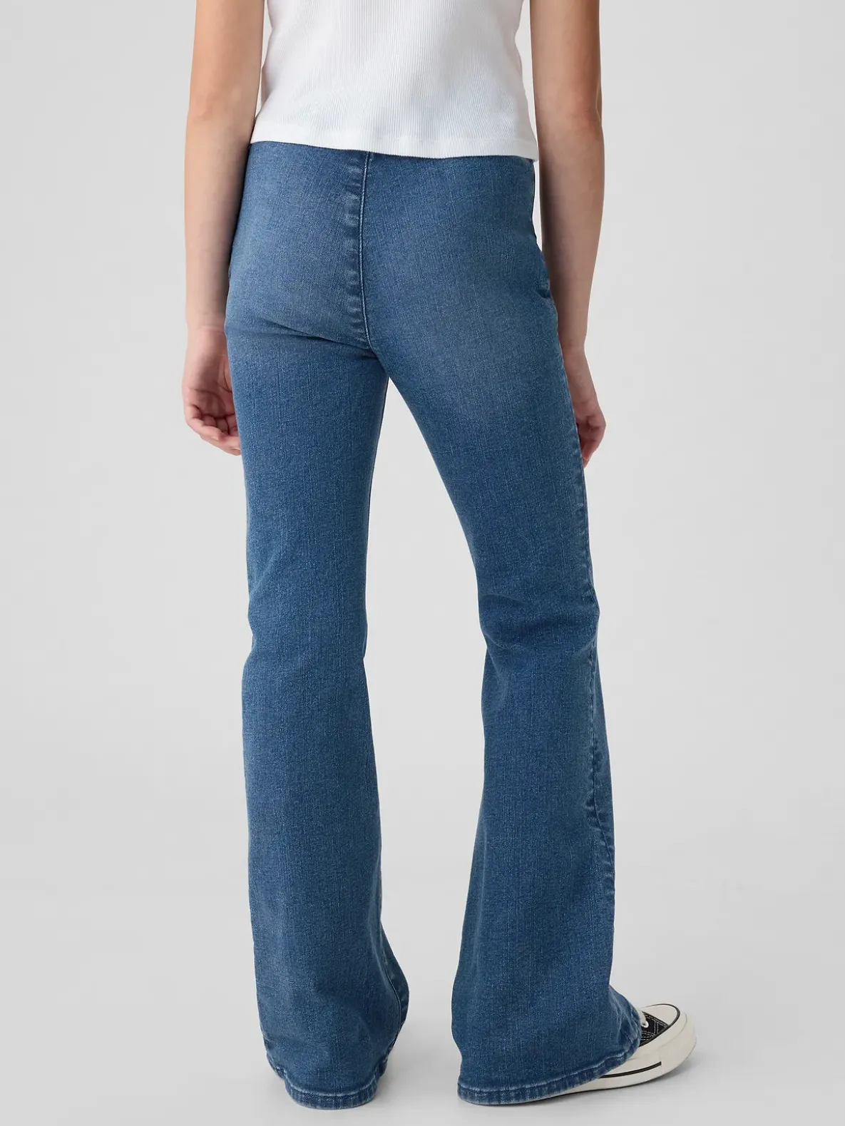 Kids High Rise Crossover Flare Jeans