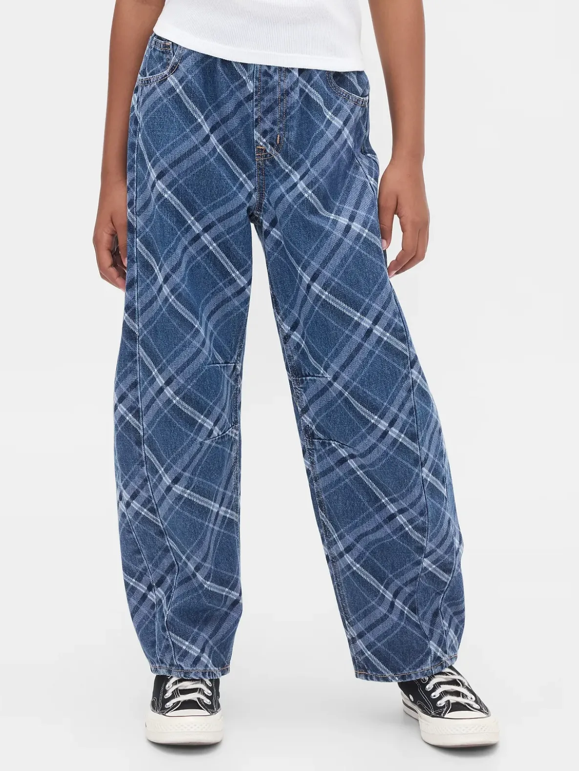Kids High Rise Easy Barrel Jeans